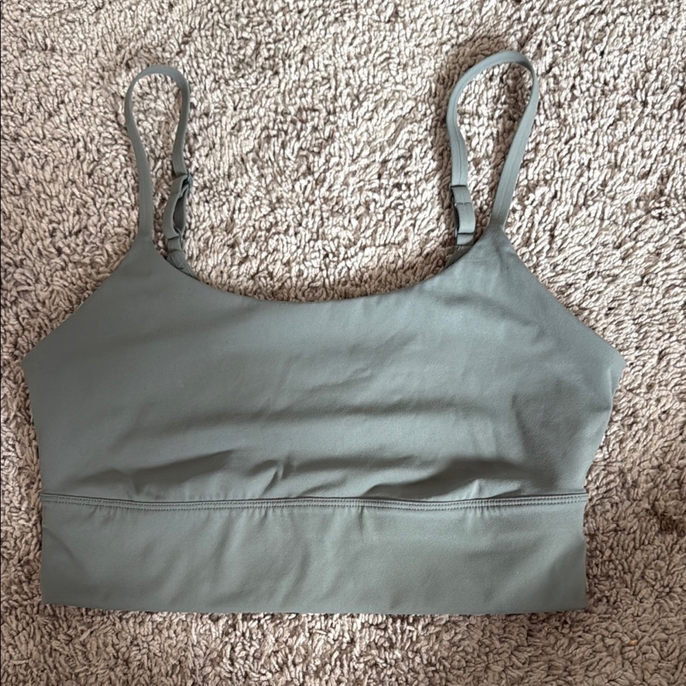Women's Green/Gray sports bra